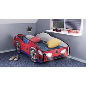 Top Beds Peuterbed  Racing Hero 70x140 Spidercar Incl. LED-verlichting & Matras