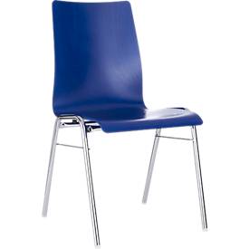 Kuipstoel 720, kegelvormige zitschaal, blauw