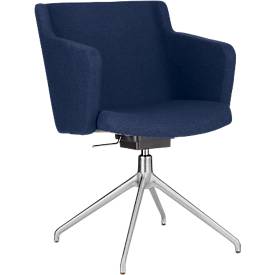 Topstar Vergaderstoel Sitness 1.0, driedimensionale zitting, in hoogte verstelbaar, draaibaar, blauw