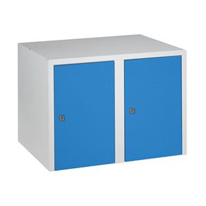 Wolf Opzetkast, 2 afdelingen, h x b x d = 445 x 600 x 500 mm, lichtblauw