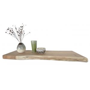Wood Brothers Zwevende wandplank acacia boomstam 100 x 20 cm