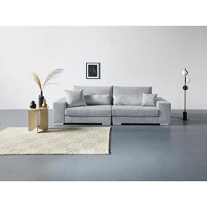 Home affaire Big-Sofa "Vasco", Breite 277 cm, inkl. 6-teiliges Kissenset, in Cord