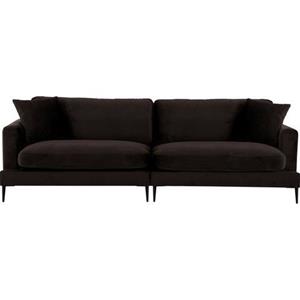 Leonique Big-Sofa Cozy, mit losen Kissen und Metallbeinen