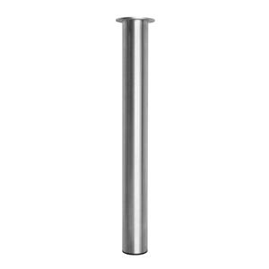 RVS Geborsteld Tafelpoot Rond - Zilver - 80 x 720