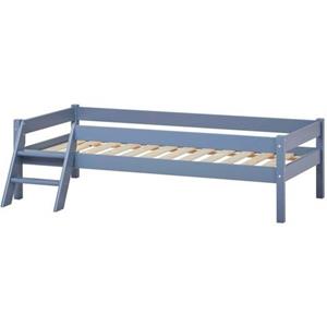 Lüttenhütt Jugendbett "ECO One", Kinderbett mit Rausfallschutz und Leiter, 3 Farben/Matratze wählbar