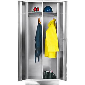 Reinsch Locker rvs, B 800 x D 500 x H 1850 mm, met poten