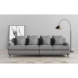 Guido Maria Kretschmer Home&Living Big-Sofa "NORIN", (2 St.), zwei Fußarten: vorne - Rollen, hinten - Holzfüße