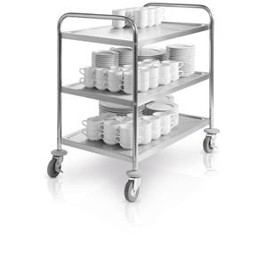 Vega Serveerwagen Elementary 3BM; 89x54x93 cm (BxDxH); zilver