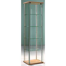 Staande vitrinekast Forum I,  B 430 x D 430 x H 1720 mm