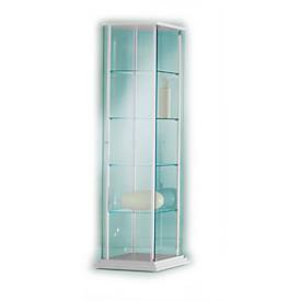 Staande vitrinekast Forum III, B 510 x D 510 x H 1760 mm