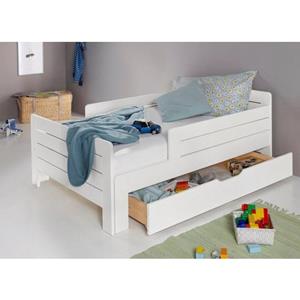 Lüttenhütt Funktionsbett ""LOTTE " Bestseller Kinderbett", Mitwachsend/ ausziehbar 140cm-200cm, zertifiziertes Massivholz