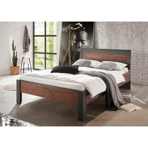 Home affaire Einzelbett "BROOKLYN", in dekorativer Rahmenoptik