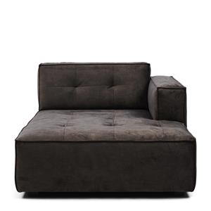 Rivièra Maison Brandon Chaise Longue Right, velvet, grimaldi grey