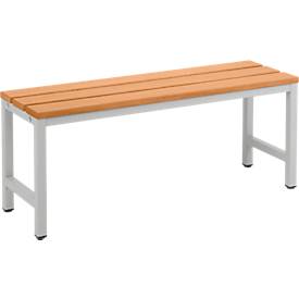 Houten zitbank voor kleedkamers, L 1000 x D 300 x H 420 mm
