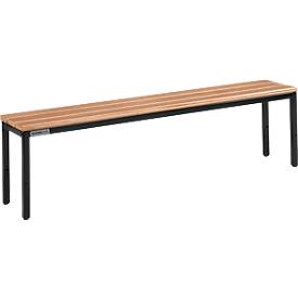 Schäfer Shop Select bank, voor kleedkamers, B 1495 x D 310 x H 415 mm, zwart