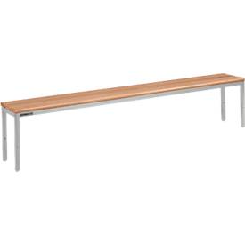Schäfer Shop Select Bank voor kleedkamers  - B 1995 x D 310 x H 415 mm - lichtgrijs