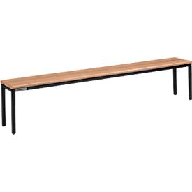 Schäfer Shop Select Bank voor kleedkamers  - B 1995 x D 310 x H 415 mm - zwart