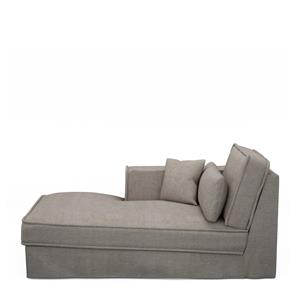 Rivièra Maison Metropolis Chaise Longue Left, washed cotton, stone