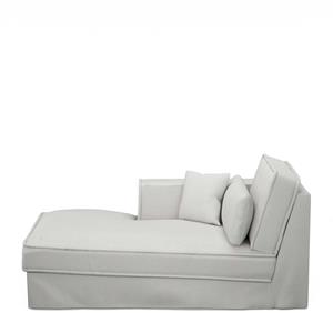 Rivièra Maison Metropolis Chaise Longue Left, washed cotton, ash grey