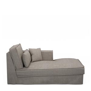 Rivièra Maison Metropolis Chaise Longue Right, washed cotton, stone