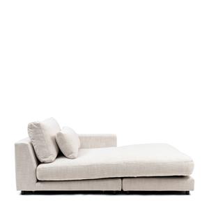 Rivièra Maison Stephen Chaise Longue Right, rich tweed, antique white