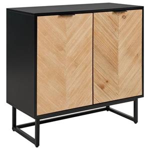 Beliani  ALASKA - Dressoir - Lichtbruin|Zwart - Hout