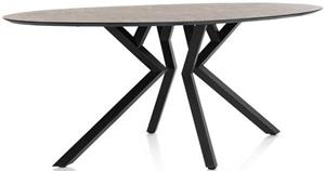Masura bartafel ellips - 220 x 105 cm (hoogte 92 cm) - roest