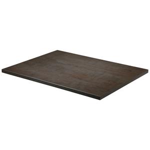 Vega Tafelblad Maliana rechthoekig; 80x60 cm (LxB); metaal antiek; rechthoekig