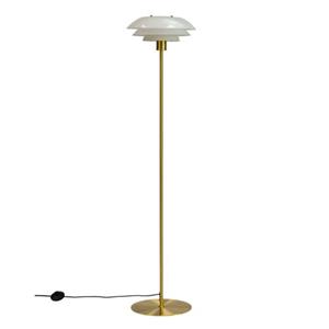 Dyberg Larsen Vloerlamp Dl31 Opaal/laiton Ø31cm E27