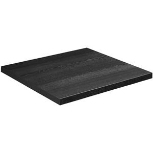 Vega Tafelblad Sumba vierkant; 50x50 cm (LxB); eiken zwart gebeitst; vierkant
