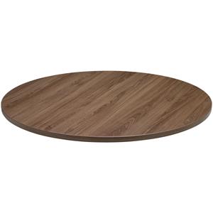 Vega Tafelblad Maliana rond; 100 cm (Ø); eiken/bruin/grijs; rond