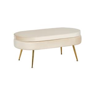 Huisenthuis.nl Poef Chanelle Beige 99 cm