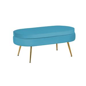 Huisenthuis.nl Poef Chanelle Blauw 99 cm