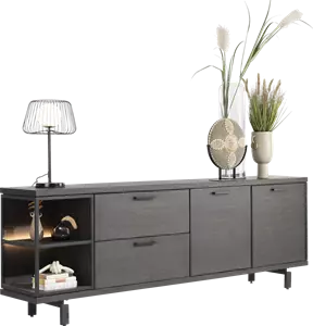 Ridgefield dressoir - 230cm - castle antraciet