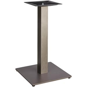 Vega Tafelpoot Industrio standaard; 43x43x72 cm (BxLxH); vintage grijs; vierkant