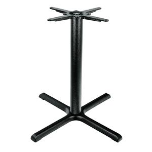 FLAT Tafelpoot Regulo gietijzer kruis; 57x56x72 cm (BxLxH); zwart; vierkant