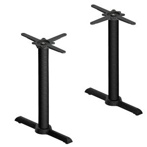 FLAT Dubbele tafelpoot Regulo; 56x13x72 cm (BxLxH); zwart; rechthoekig
