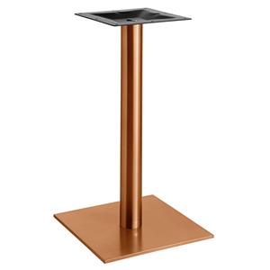 Vega Tafelpoot Orio hoekig; 40x40x72 cm (BxLxH); koper; vierkant