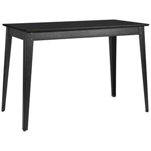 Vega Statafel Acerios; 160x80x108.5 cm (LxBxH); Tafelblad zwart, frame zwart; rechthoekig