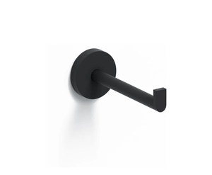 Clou Flat toiletrolhouder recht zwart mat