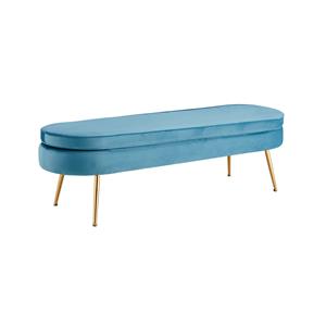 Huisenthuis.nl Poef Chanelle Blauw 142 cm