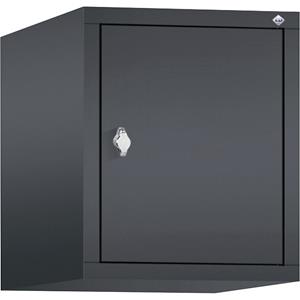 C+P CLASSIC Aufsatzschrank, 1 Abteil, Abteilbreite 400 mm, schwarzgrau