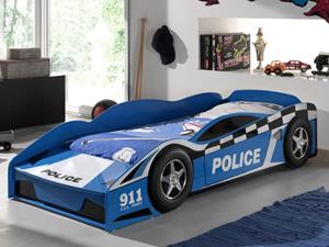 Mobistoxx Bed POLITIE-AUTO 70x140 cm blauw