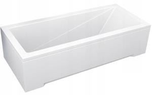 Plazan Modern badpaneel 170x55cm wit glans