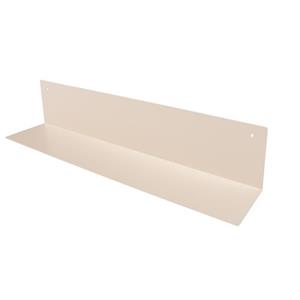 Duraline Wandplank Staal Gevouwen Wit 80x15x15cm