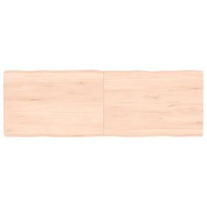 VidaXL Tafelblad natuurlijke rand 120x40x6 cm massief eikenhout