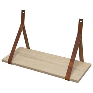 Duraline Wandplank Eik Cognac Leder 60x23cm