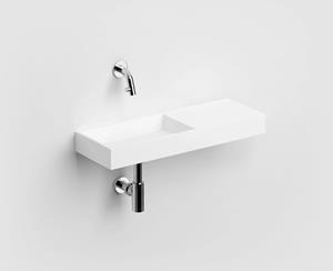 Clou Mini Wash Me fontein solid surface rechts 56cm wit mat