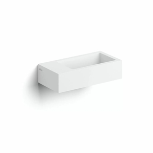 Clou Flush 3 fontein solid surface 36cm links wit mat