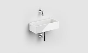 Clou New Flush 3.1 keramische fontein 38cm zonder kraangat wit glans